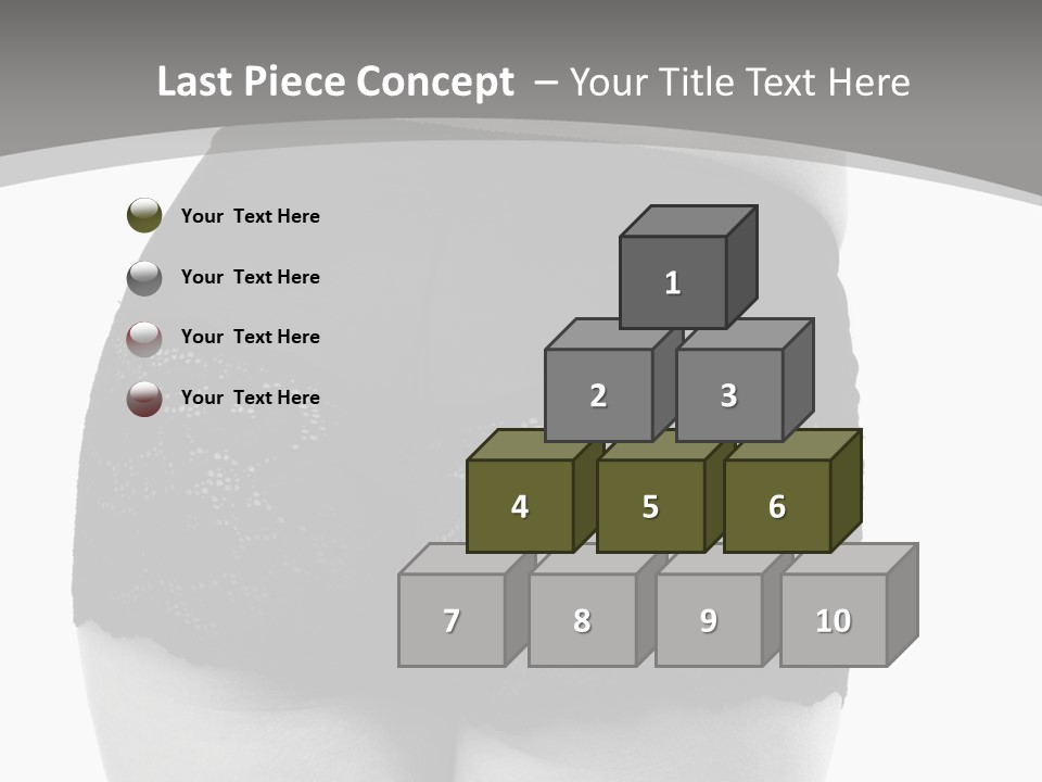 Black And White Shot Of Woman's Back In Y Vintage Panties PowerPoint Template