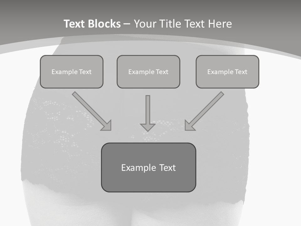 Black And White Shot Of Woman's Back In Y Vintage Panties PowerPoint Template