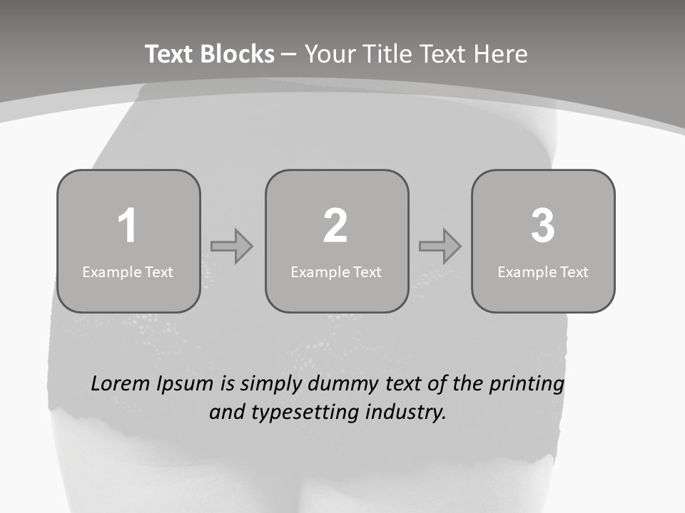 Black And White Shot Of Woman's Back In Y Vintage Panties PowerPoint Template