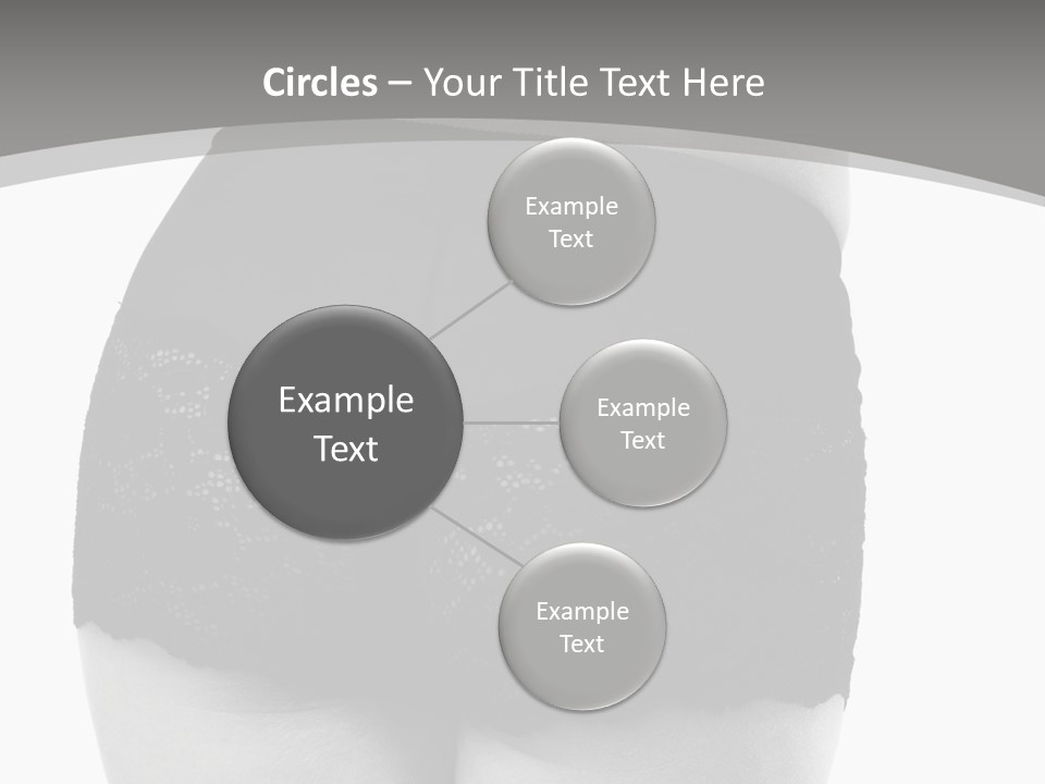 Black And White Shot Of Woman's Back In Y Vintage Panties PowerPoint Template