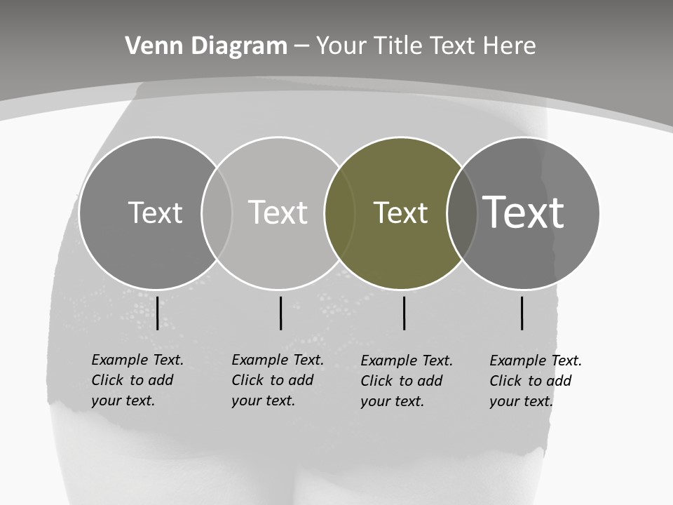 Black And White Shot Of Woman's Back In Y Vintage Panties PowerPoint Template