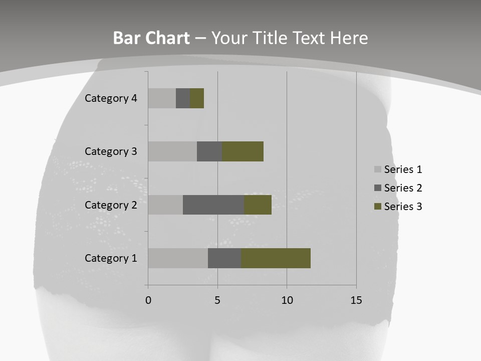 Black And White Shot Of Woman's Back In Y Vintage Panties PowerPoint Template