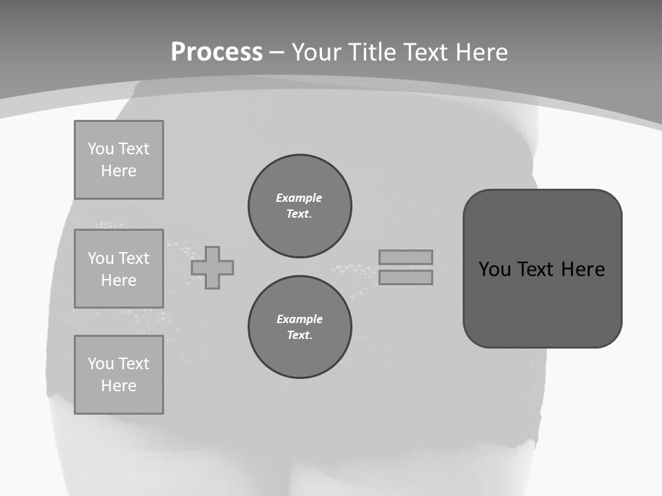 Black And White Shot Of Woman's Back In Y Vintage Panties PowerPoint Template