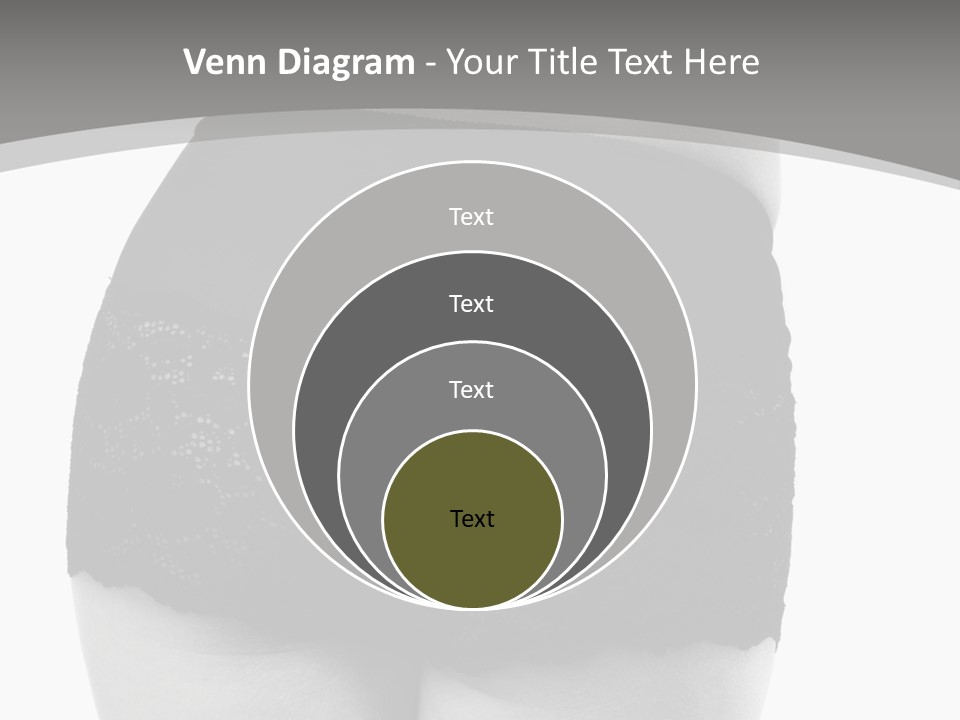 Black And White Shot Of Woman's Back In Y Vintage Panties PowerPoint Template