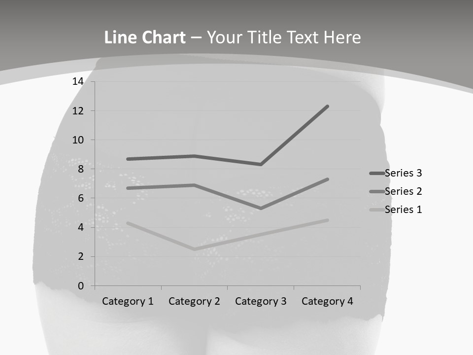 Black And White Shot Of Woman's Back In Y Vintage Panties PowerPoint Template