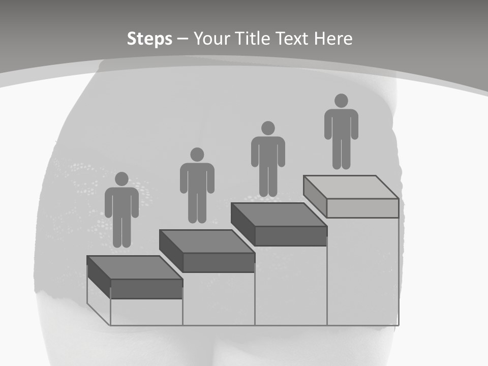 Black And White Shot Of Woman's Back In Y Vintage Panties PowerPoint Template