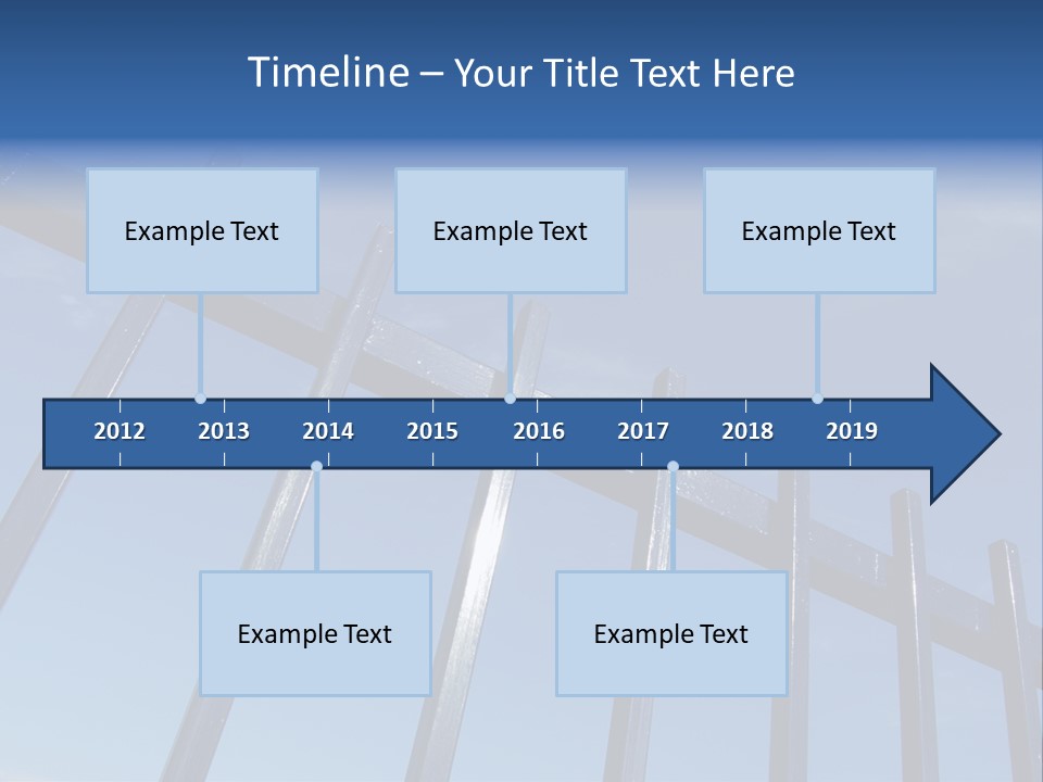 Metal Fence Over Blue Sky PowerPoint Template