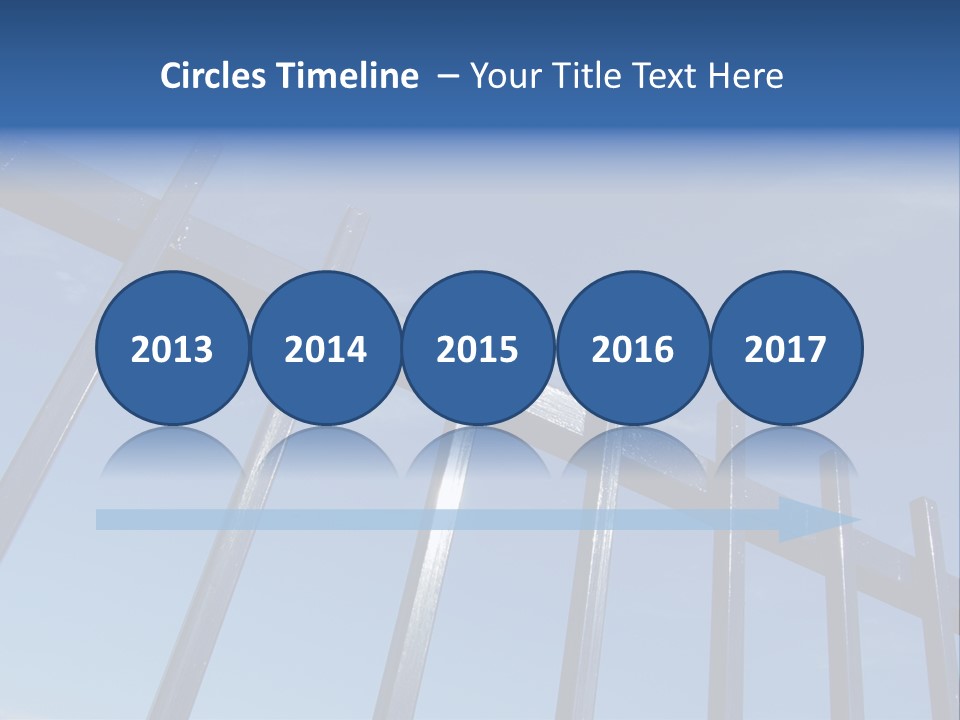 Metal Fence Over Blue Sky PowerPoint Template