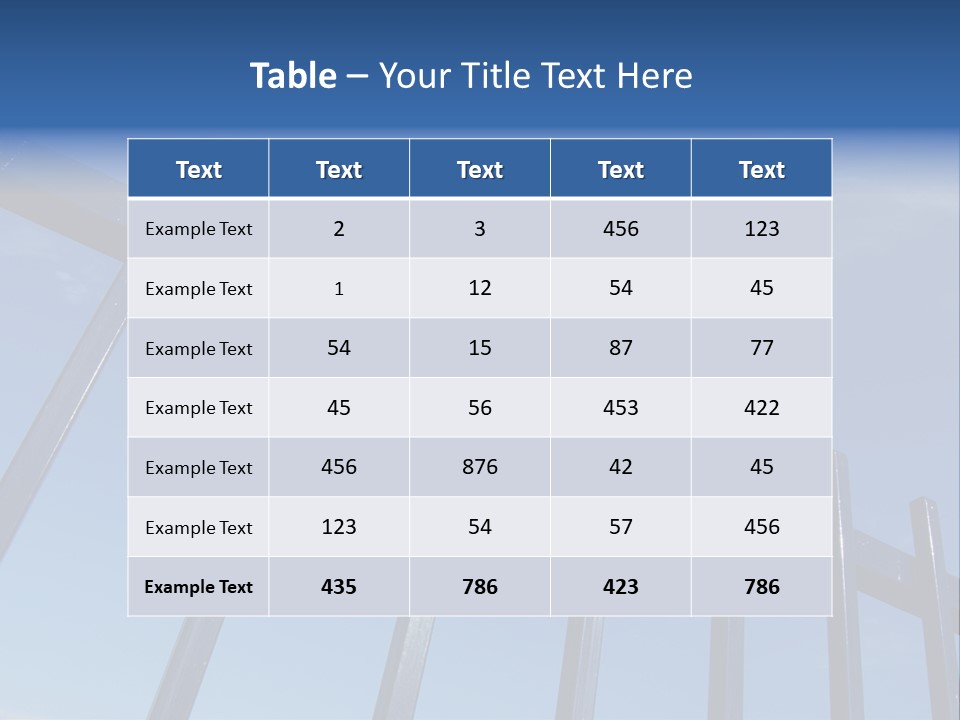 Metal Fence Over Blue Sky PowerPoint Template