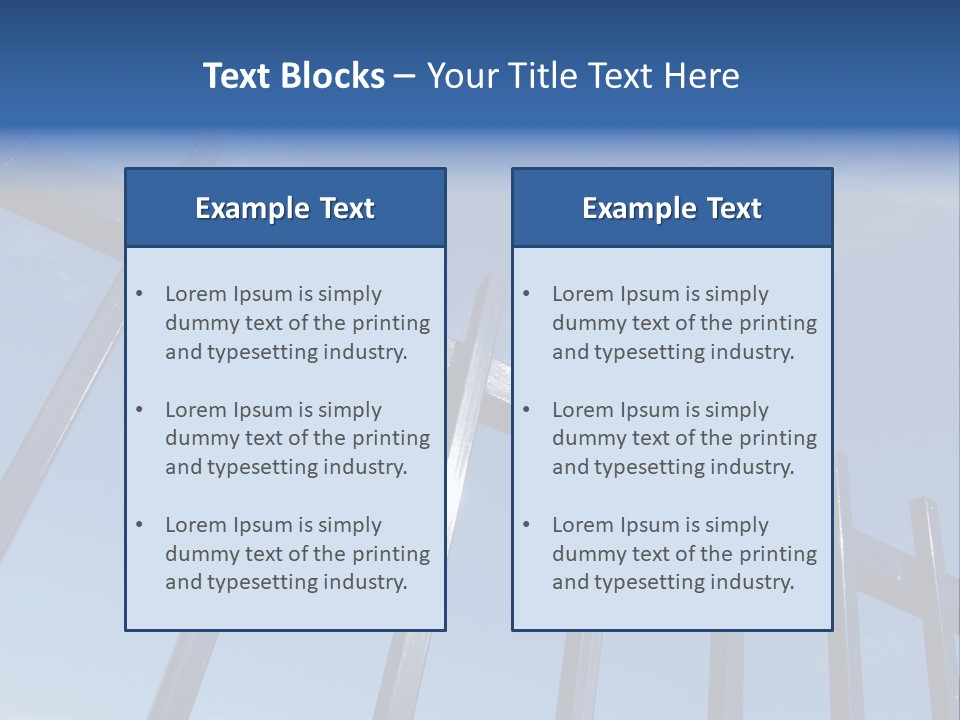 Metal Fence Over Blue Sky PowerPoint Template