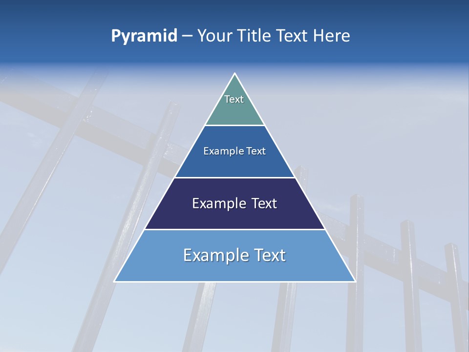 Metal Fence Over Blue Sky PowerPoint Template