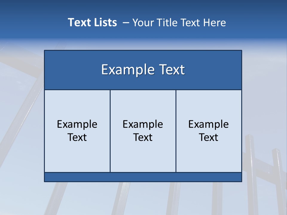 Metal Fence Over Blue Sky PowerPoint Template