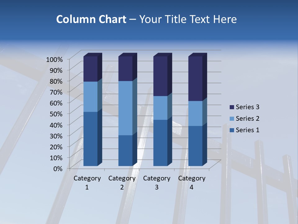 Metal Fence Over Blue Sky PowerPoint Template
