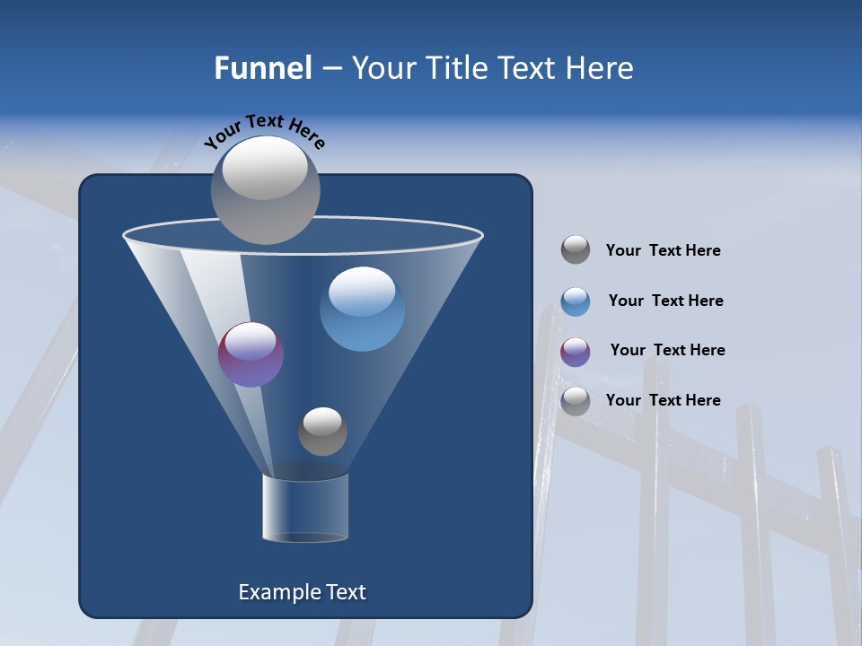 Metal Fence Over Blue Sky PowerPoint Template