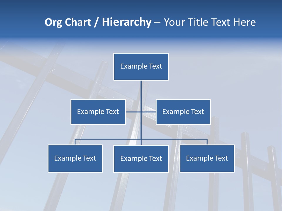 Metal Fence Over Blue Sky PowerPoint Template