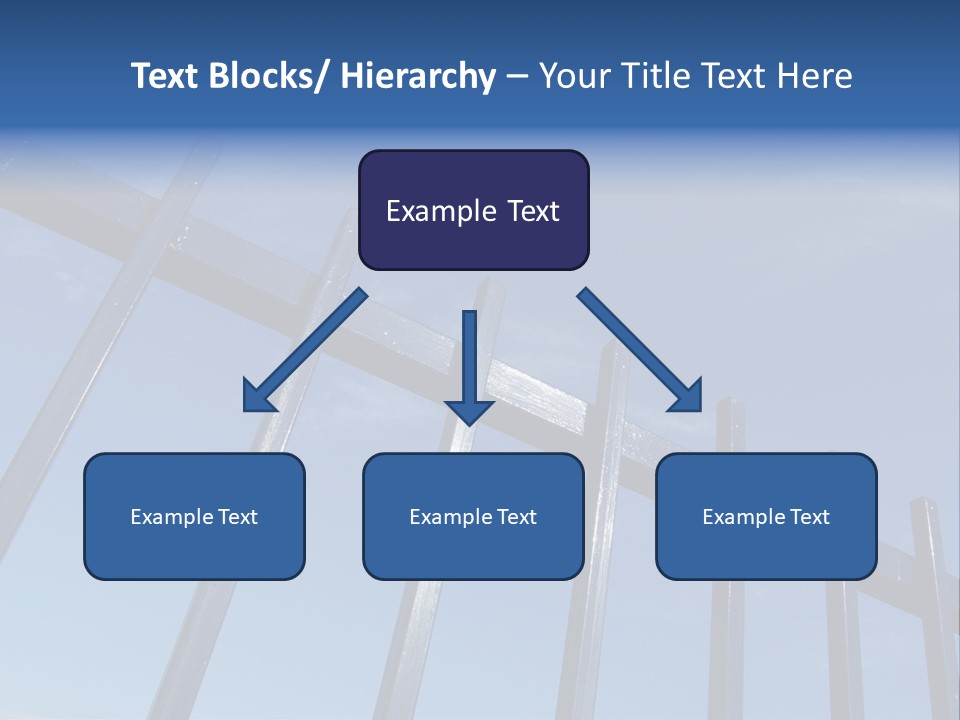 Metal Fence Over Blue Sky PowerPoint Template