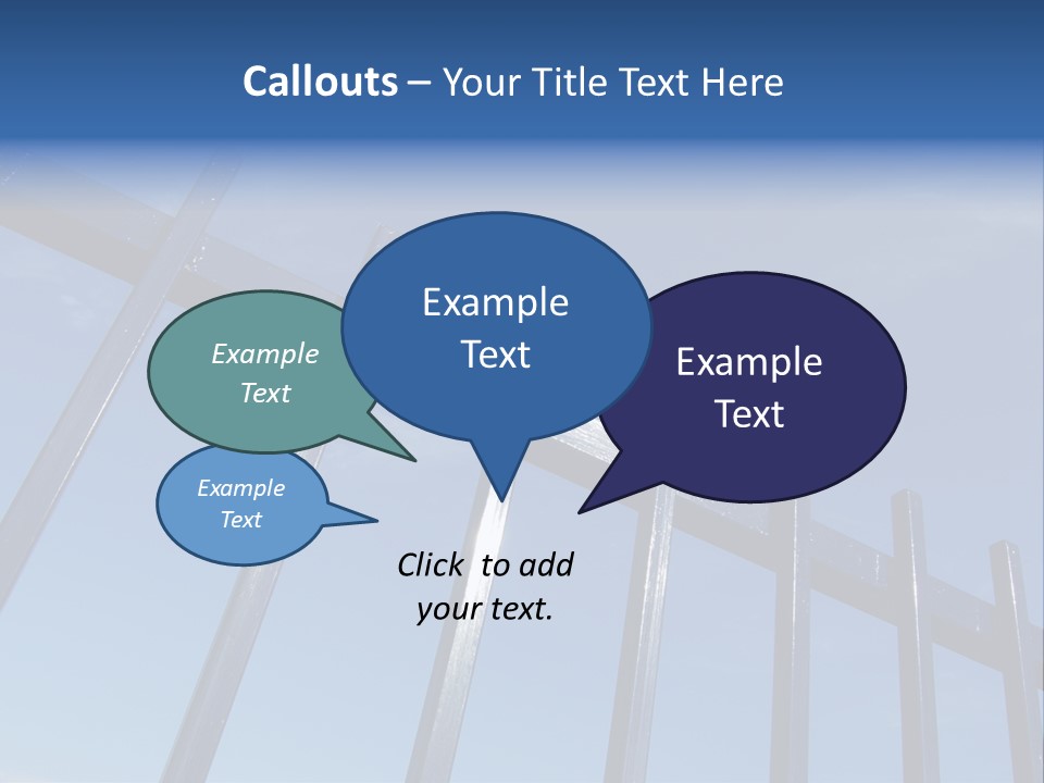 Metal Fence Over Blue Sky PowerPoint Template