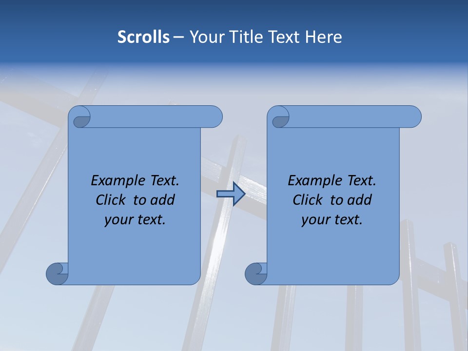 Metal Fence Over Blue Sky PowerPoint Template