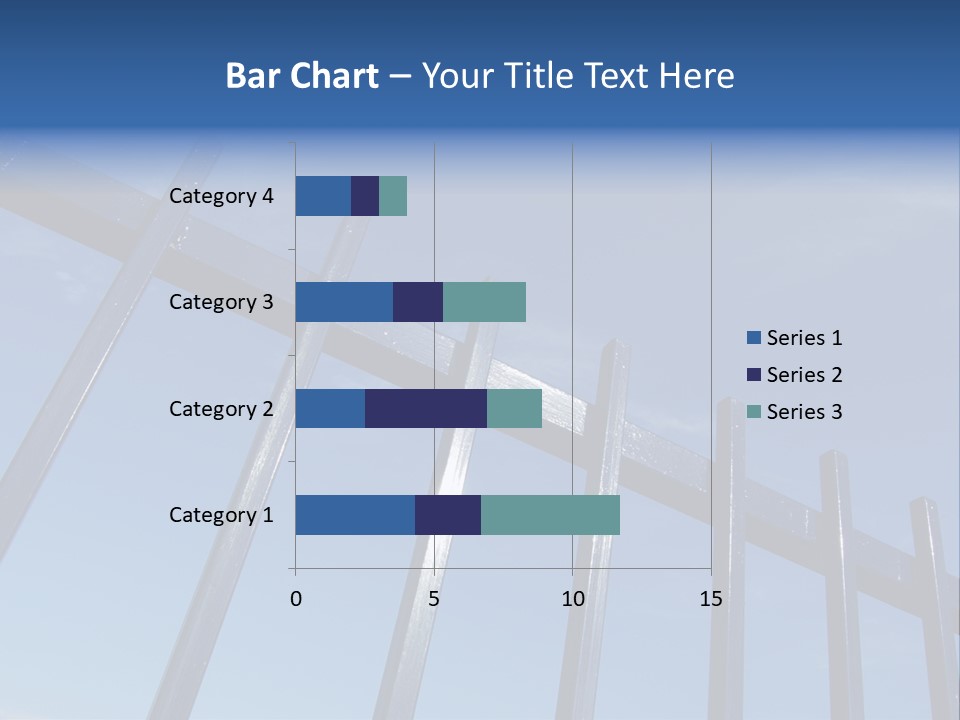Metal Fence Over Blue Sky PowerPoint Template