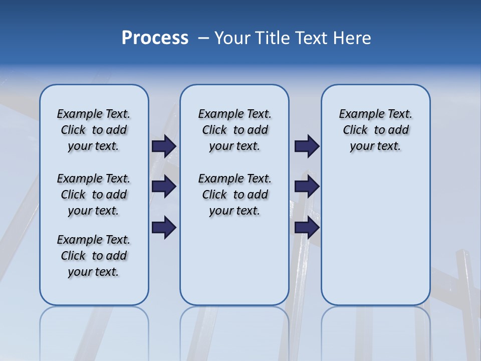Metal Fence Over Blue Sky PowerPoint Template