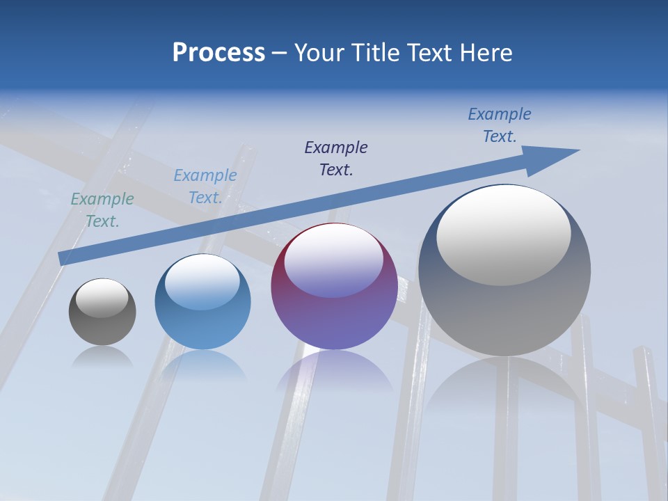 Metal Fence Over Blue Sky PowerPoint Template