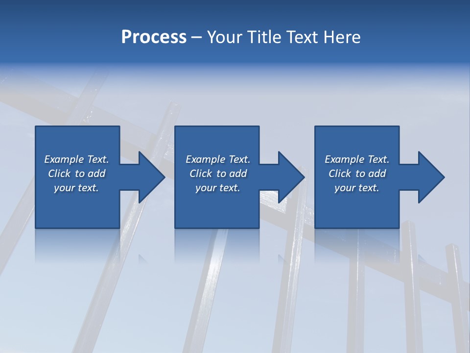 Metal Fence Over Blue Sky PowerPoint Template