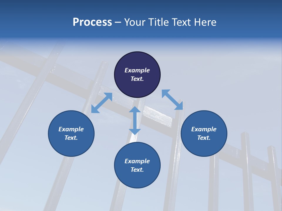 Metal Fence Over Blue Sky PowerPoint Template
