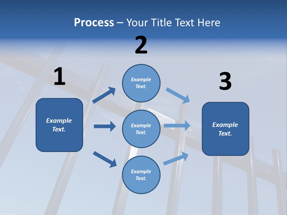 Metal Fence Over Blue Sky PowerPoint Template