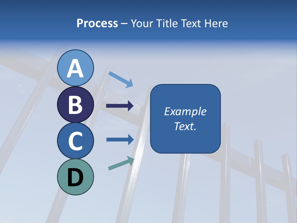 Metal Fence Over Blue Sky PowerPoint Template
