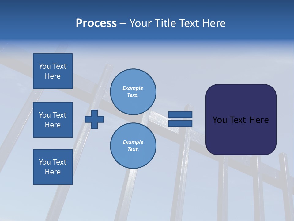 Metal Fence Over Blue Sky PowerPoint Template