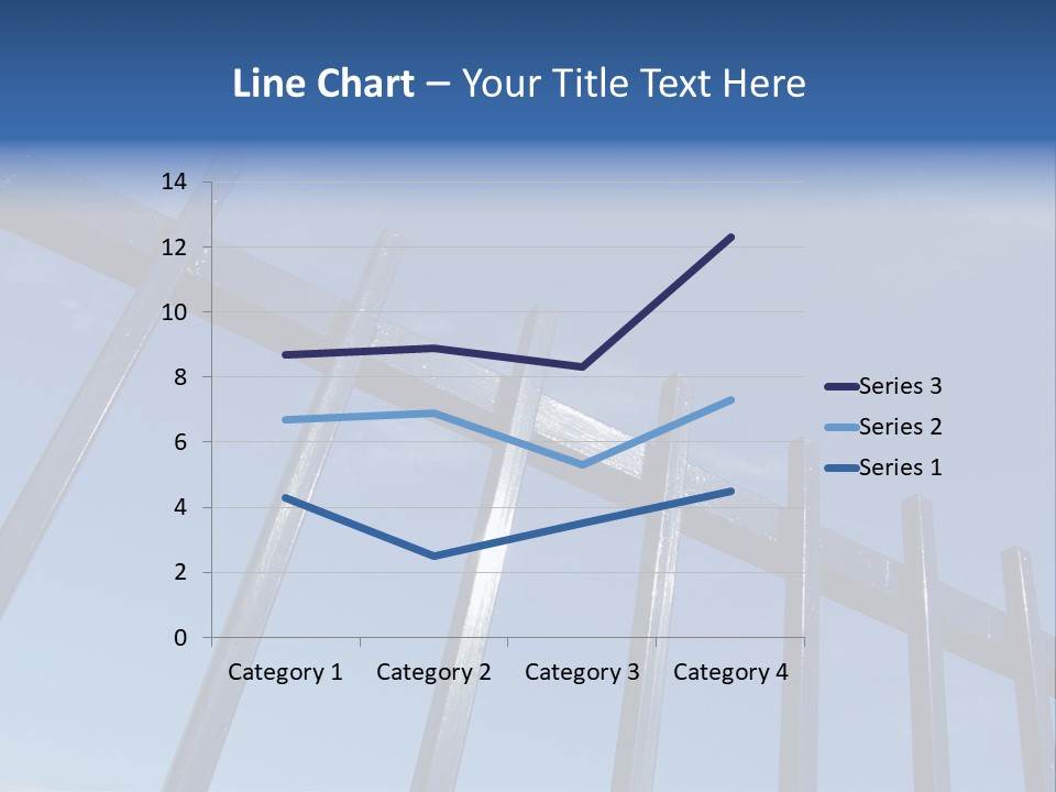 Metal Fence Over Blue Sky PowerPoint Template