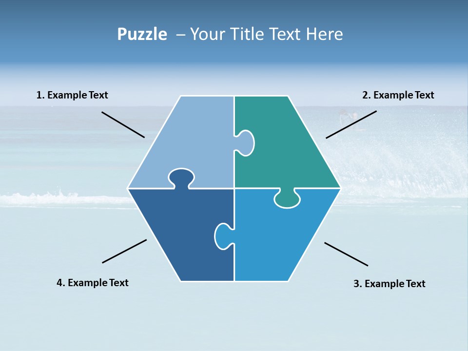 Man Waterskiing PowerPoint Template