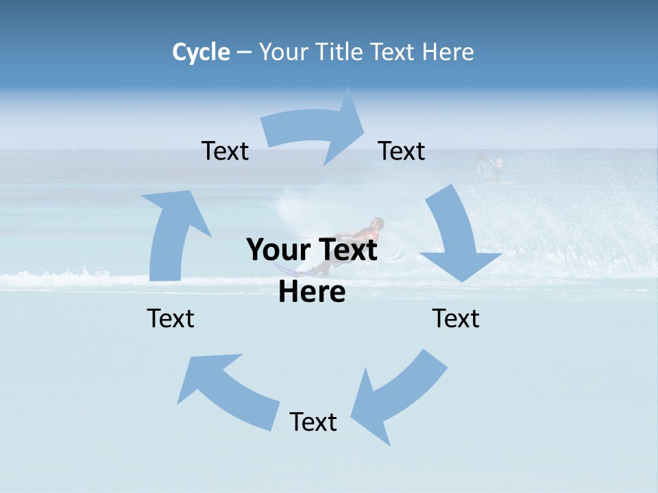 Man Waterskiing PowerPoint Template