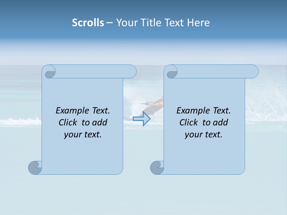 Man Waterskiing PowerPoint Template