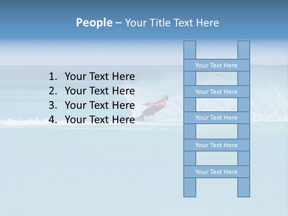 Man Waterskiing PowerPoint Template