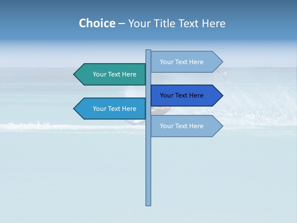 Man Waterskiing PowerPoint Template