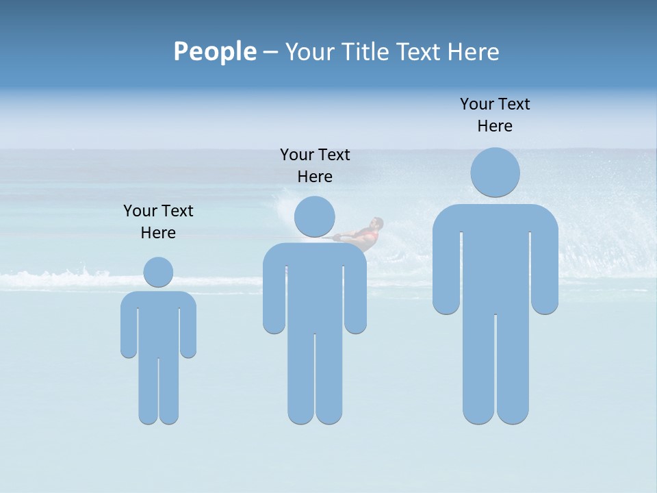 Man Waterskiing PowerPoint Template