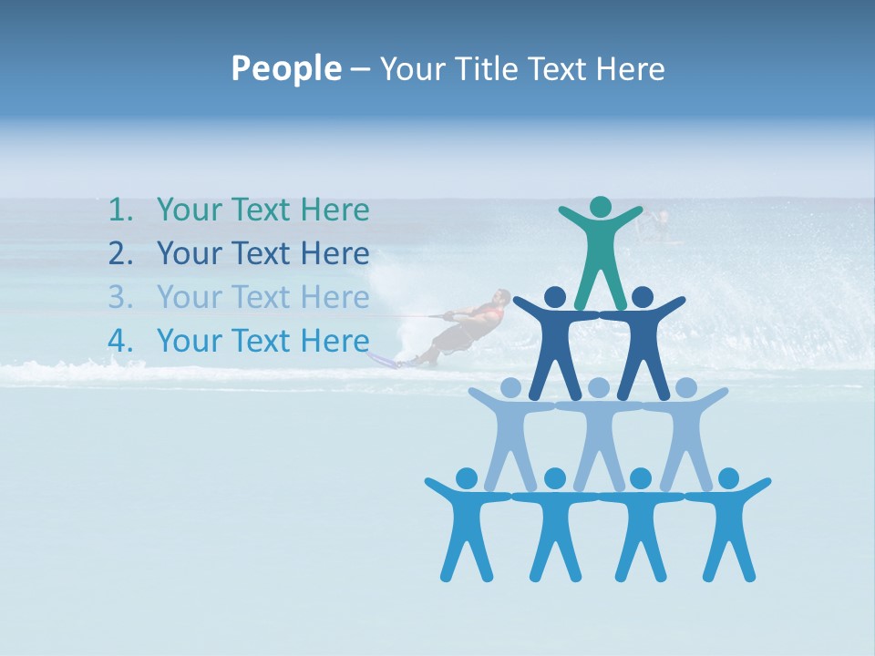 Man Waterskiing PowerPoint Template