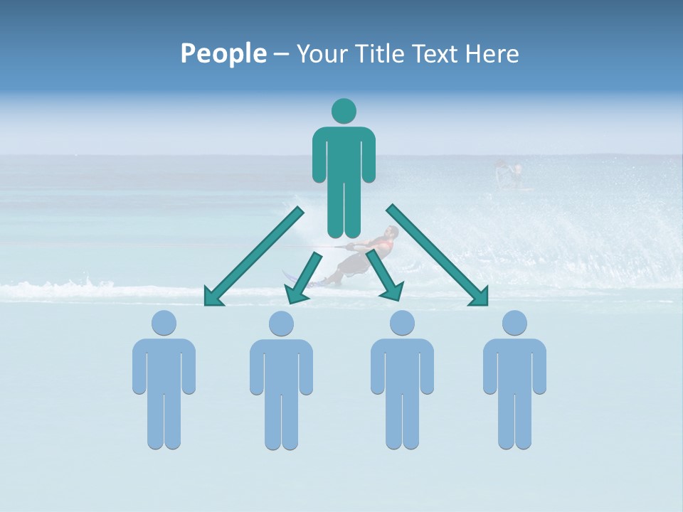 Man Waterskiing PowerPoint Template