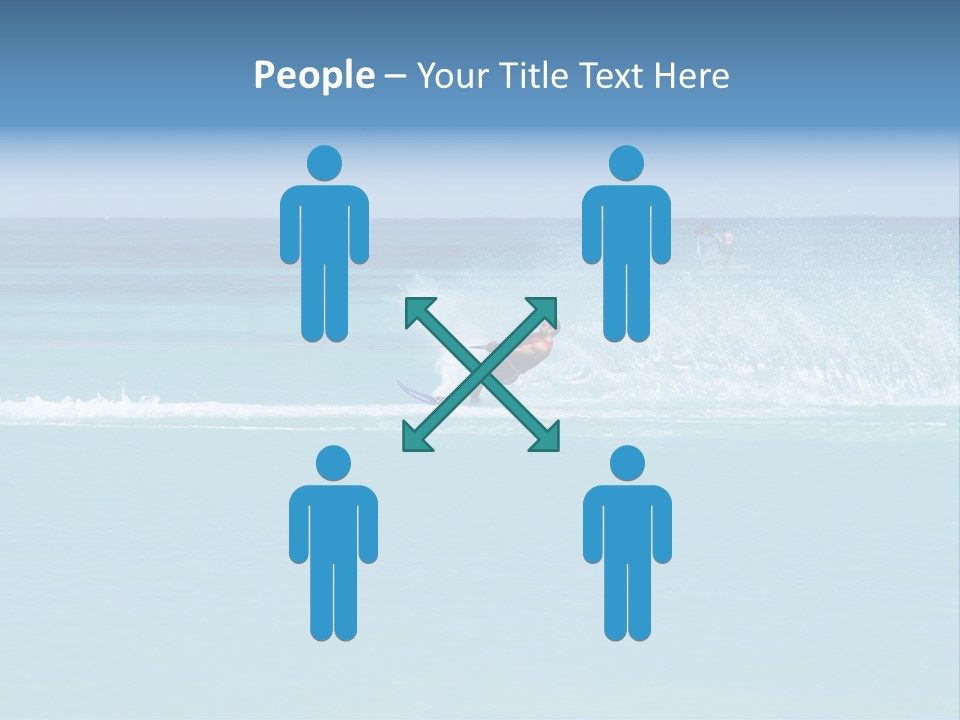 Man Waterskiing PowerPoint Template