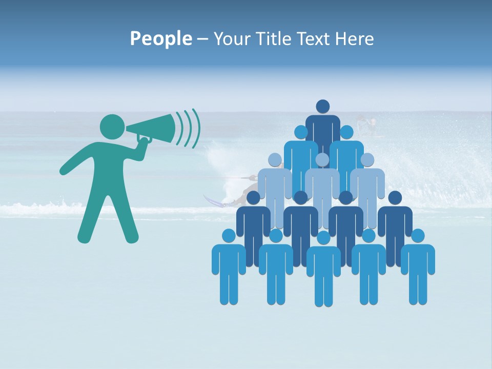 Man Waterskiing PowerPoint Template