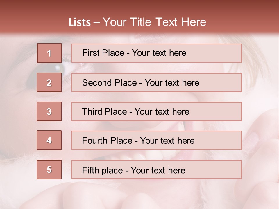 Closeup Of Young Beautiful Girl, Wearing Wool Winter Hat And Scarf PowerPoint Template