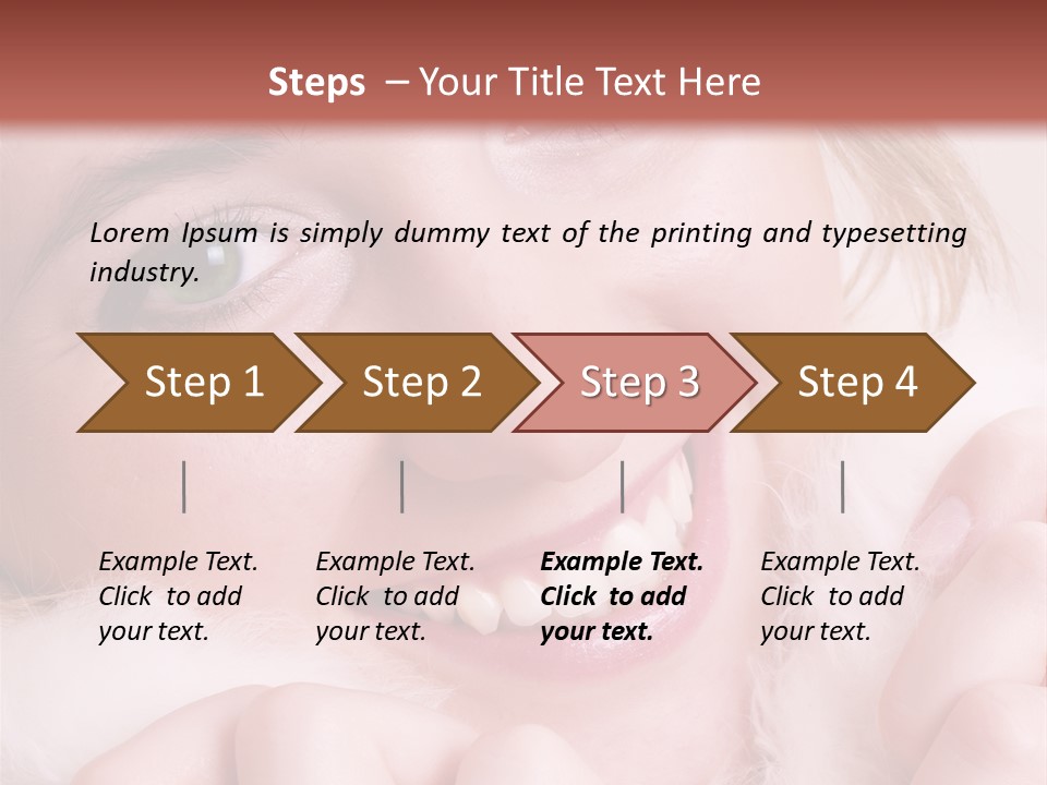 Closeup Of Young Beautiful Girl, Wearing Wool Winter Hat And Scarf PowerPoint Template