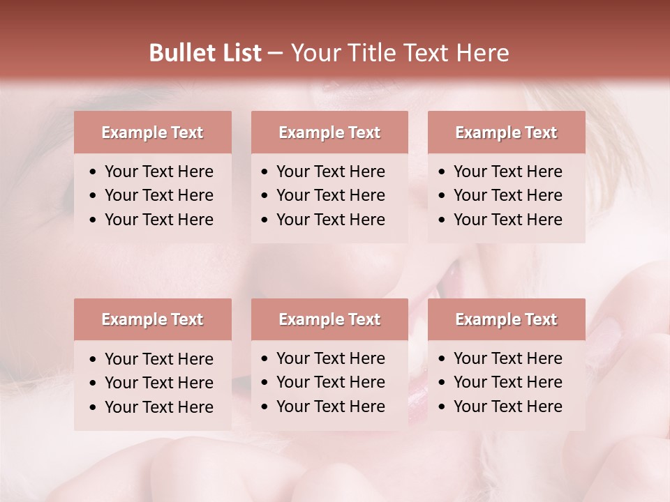 Closeup Of Young Beautiful Girl, Wearing Wool Winter Hat And Scarf PowerPoint Template