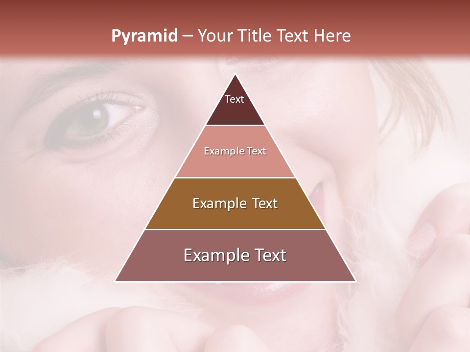 Closeup Of Young Beautiful Girl, Wearing Wool Winter Hat And Scarf PowerPoint Template