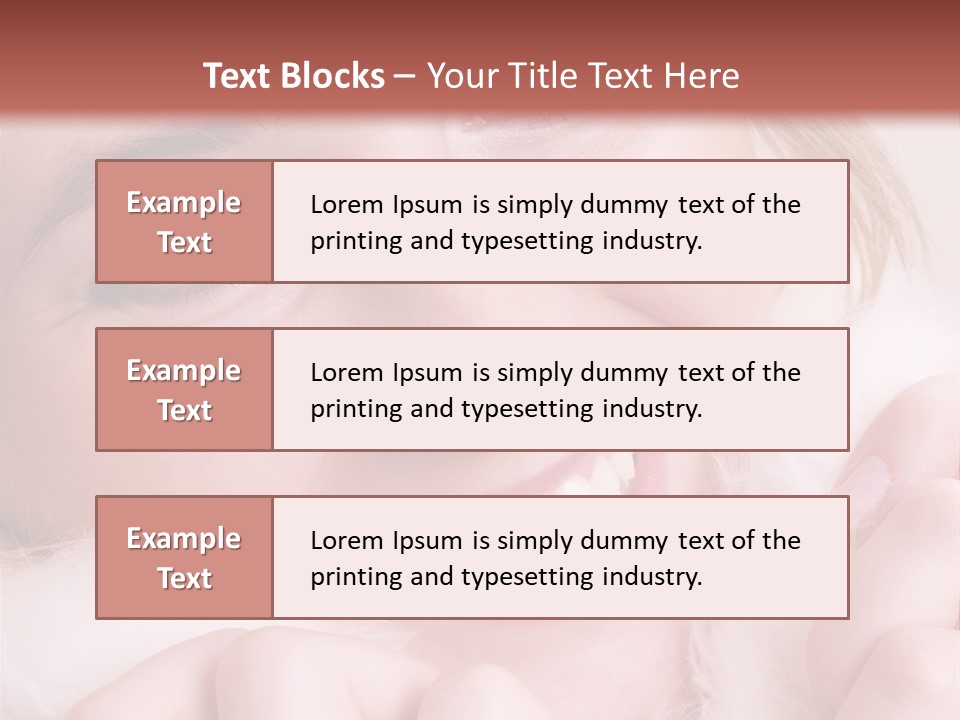 Closeup Of Young Beautiful Girl, Wearing Wool Winter Hat And Scarf PowerPoint Template