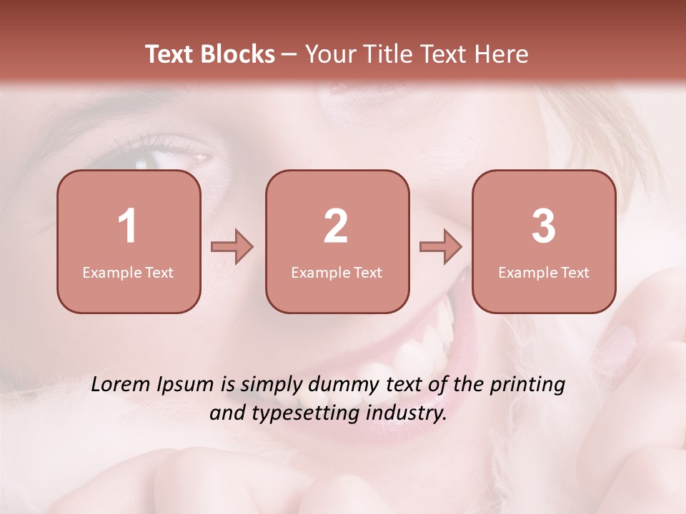 Closeup Of Young Beautiful Girl, Wearing Wool Winter Hat And Scarf PowerPoint Template