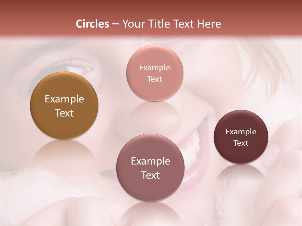 Closeup Of Young Beautiful Girl, Wearing Wool Winter Hat And Scarf PowerPoint Template