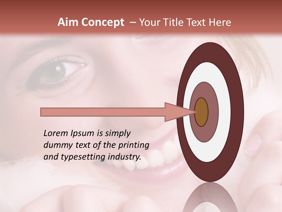 Closeup Of Young Beautiful Girl, Wearing Wool Winter Hat And Scarf PowerPoint Template