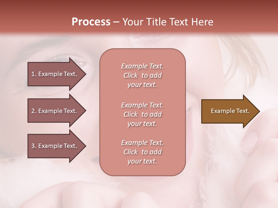 Closeup Of Young Beautiful Girl, Wearing Wool Winter Hat And Scarf PowerPoint Template